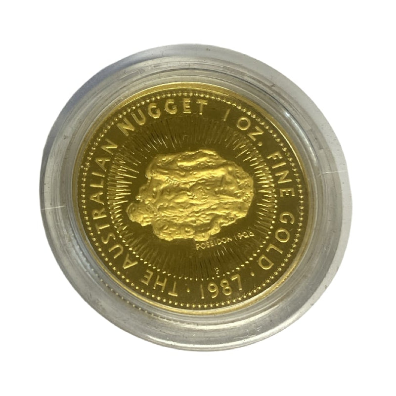 1989 Perth Mint Proof Nugget Gold Coin 1oz $100